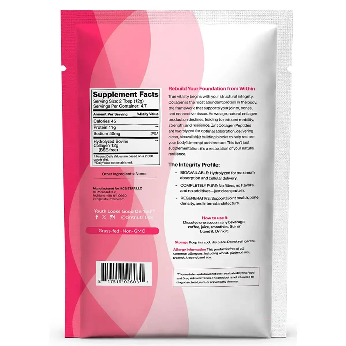 Pure Grass-Fed Collagen Peptides