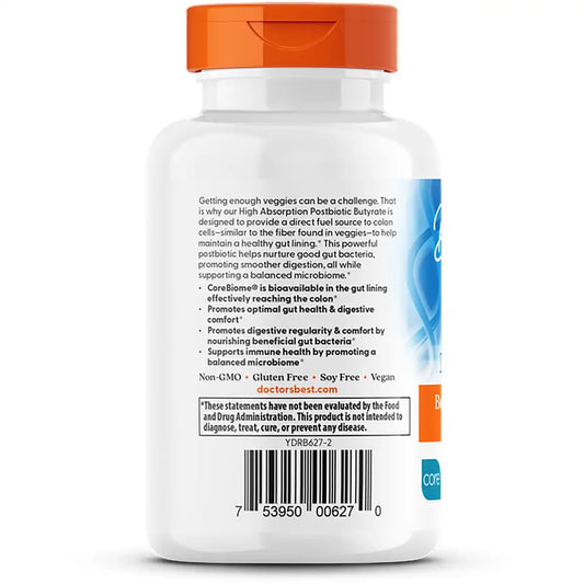 High Absorption Postbiotic Butyrate