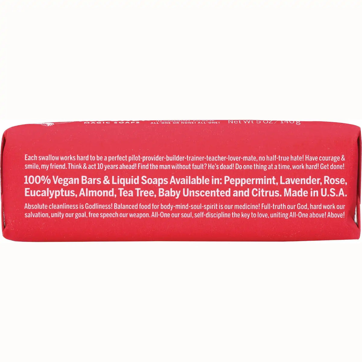 All-One Hemp Rose Pure-Castile Bar Soap