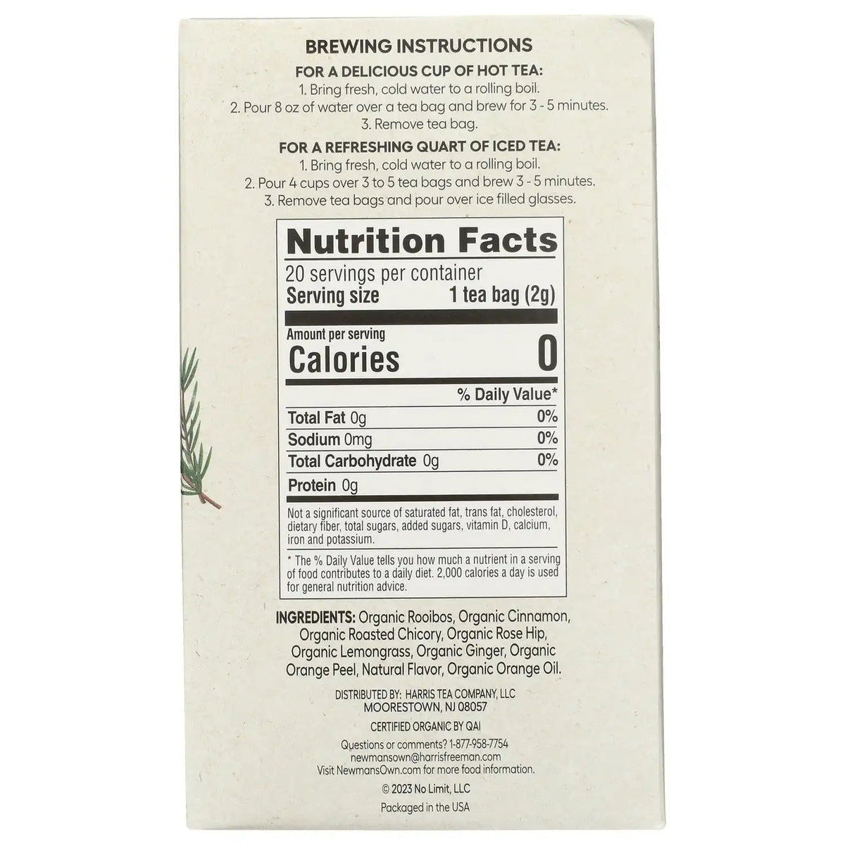 Organic Herbal Tea - Sweet Cinnamon Spice