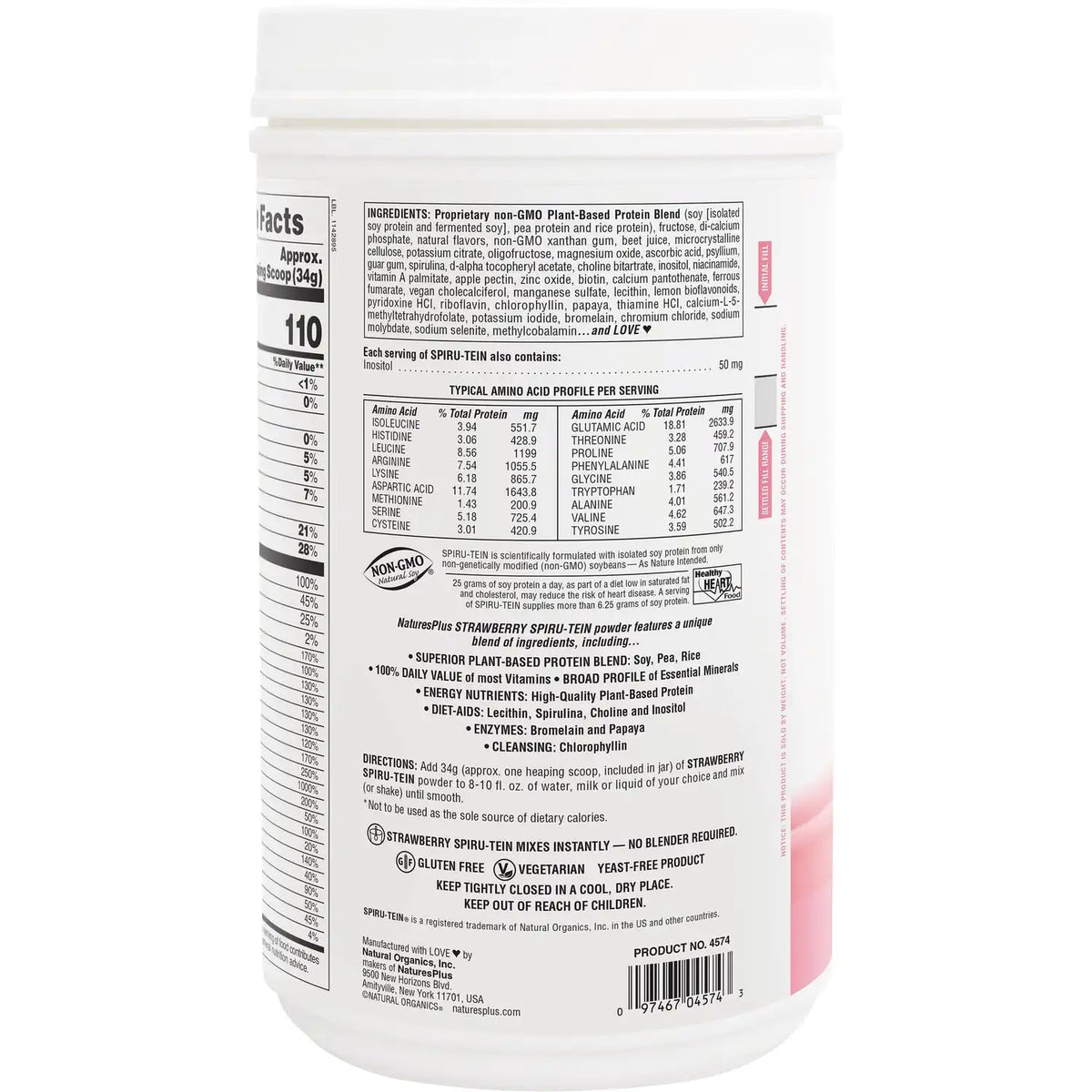Spiru-Tein Protein Powder Meal - Strawberry