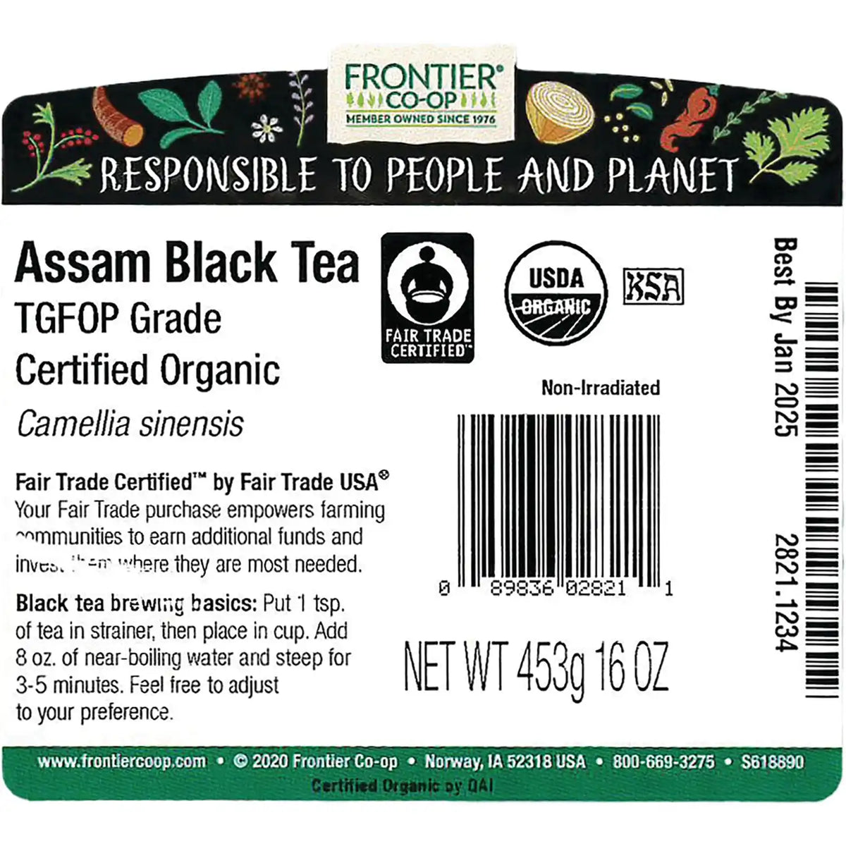 Assam Black Tea TGFOP Grade Certified Organic
