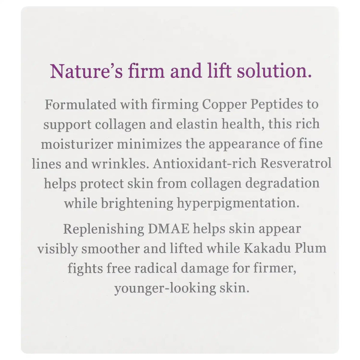 Ultra Lift Firming DMAE Moisturizer