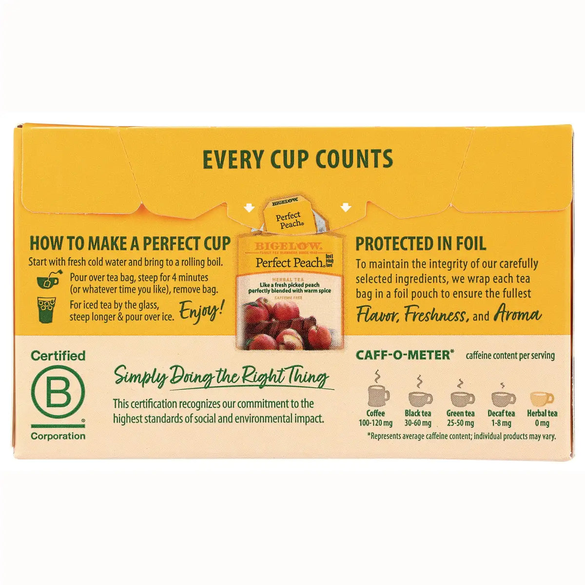 Perfect Peach Herbal Tea - Caffeine Free