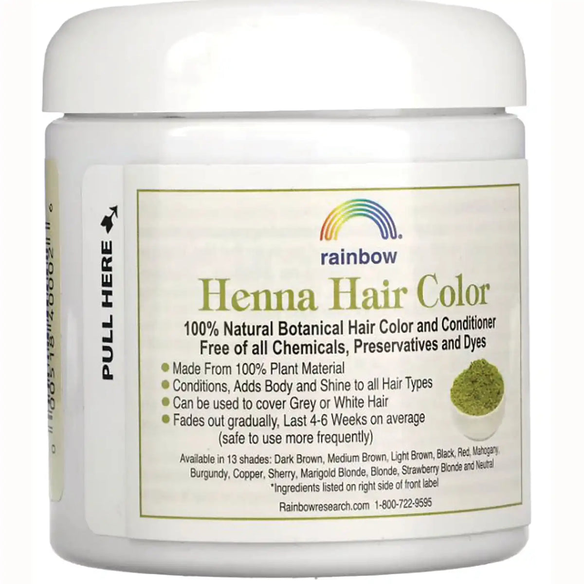 Henna Hair Color & Conditioner - Black (Deep Ebony)