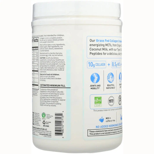 Grass Fed Collagen Creamer - Creamy Vanilla