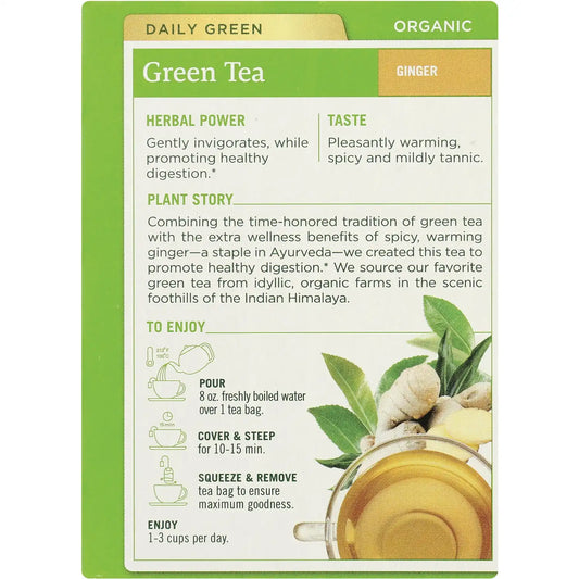 Organic Green Tea - Ginger