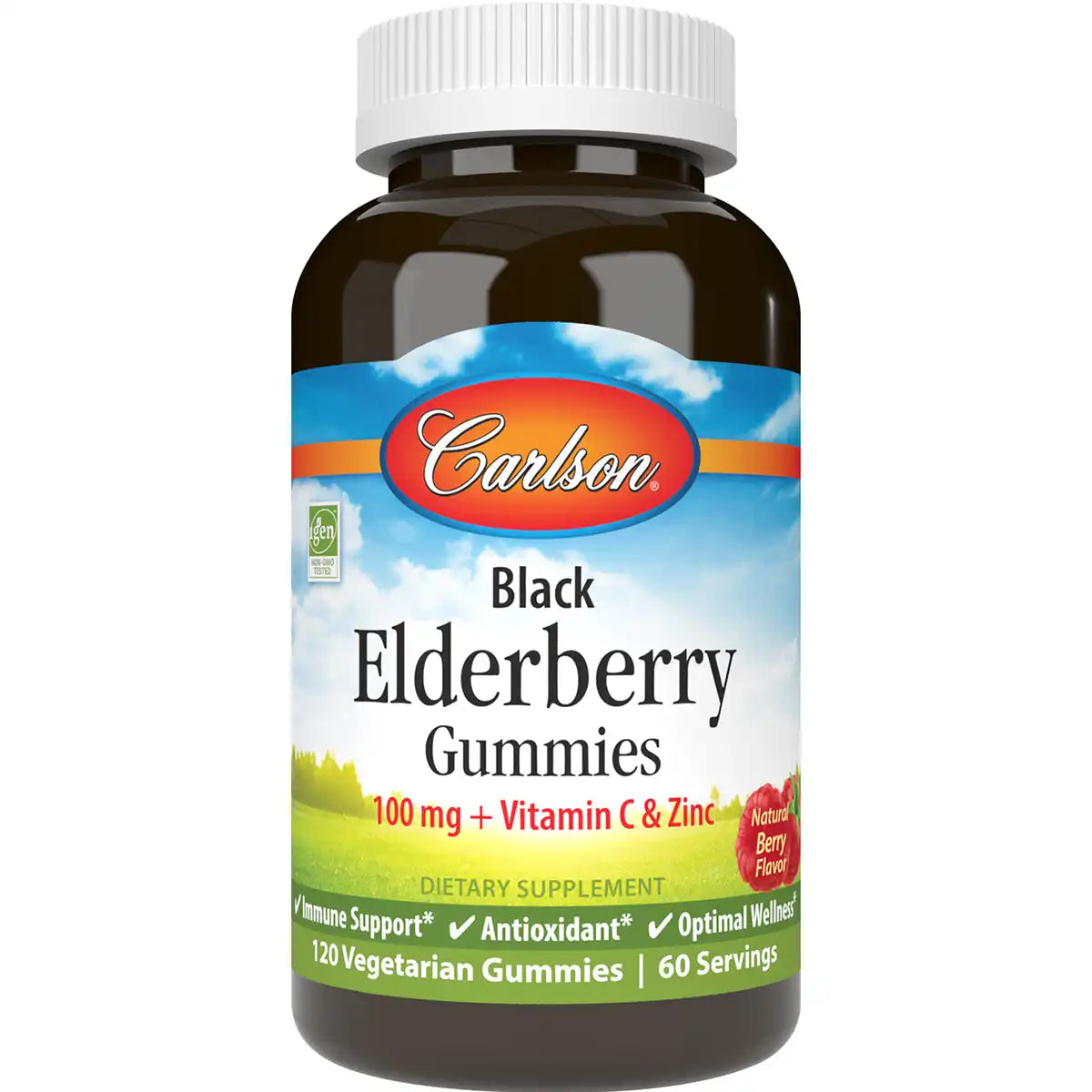 Black Elderberry Gummies + Vitamin C & Zinc - Berry