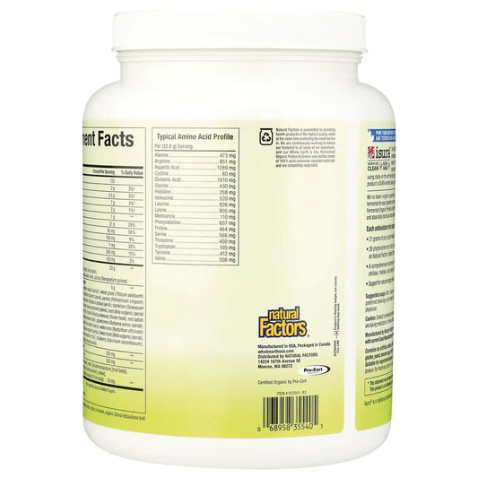 Whole Earth & Sea Protein & Greens - Organic Vanilla Chai