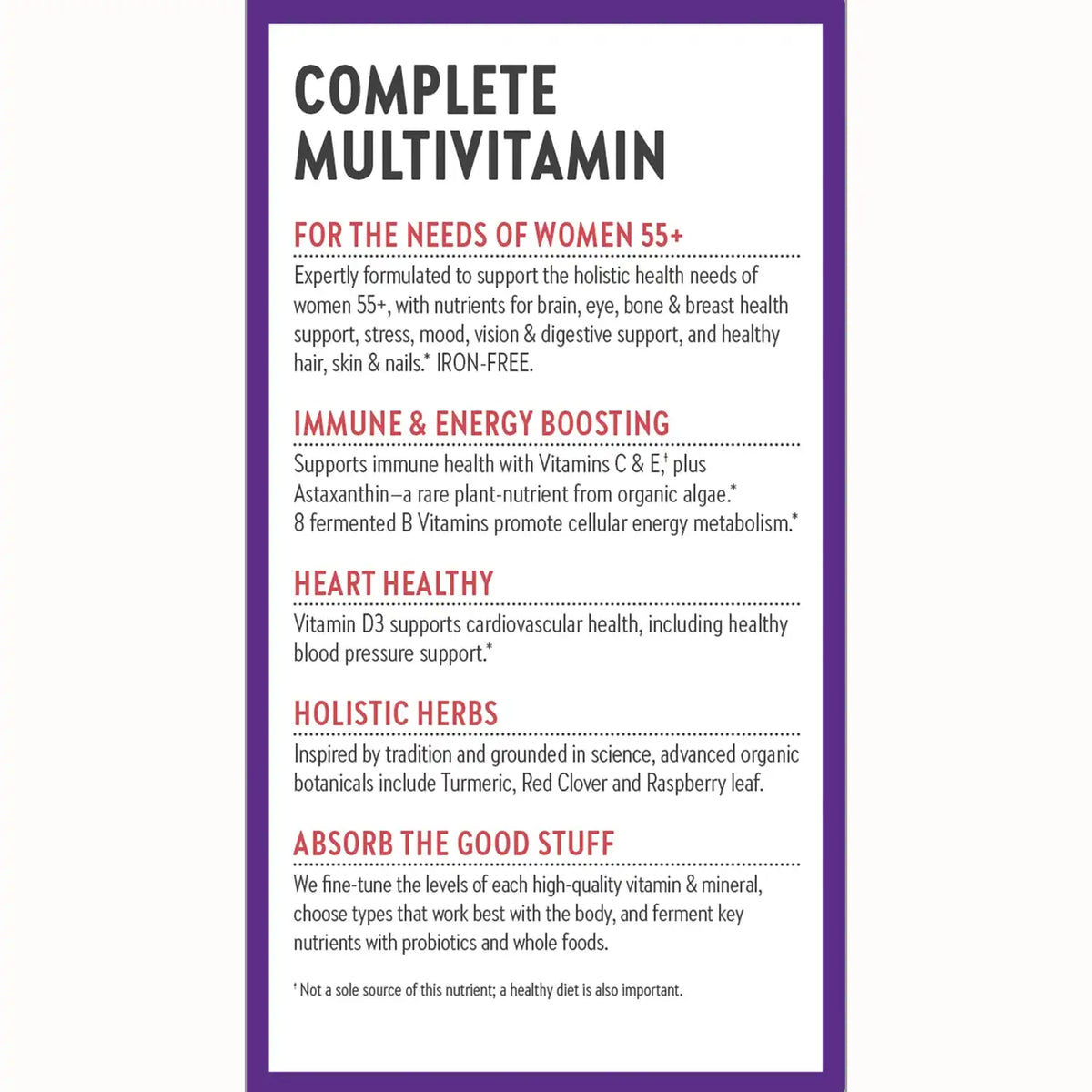 One Daily Every Woman's Multivitamin 55+