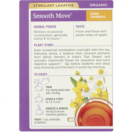 Organic Smooth Move Tea - Senna Chamomile