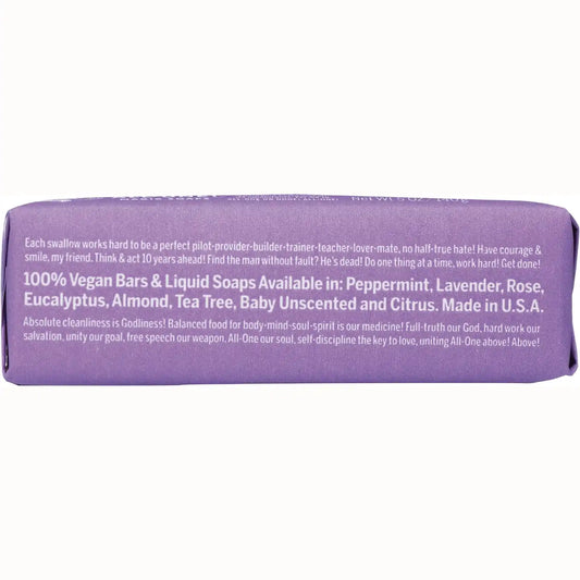 All-One Hemp Lavender Pure-Castile Bar Soap
