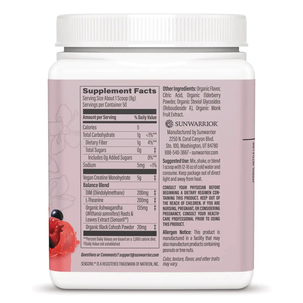 Active Creatine Monohydrate for Her -Raspberry Elderberry Lemonade