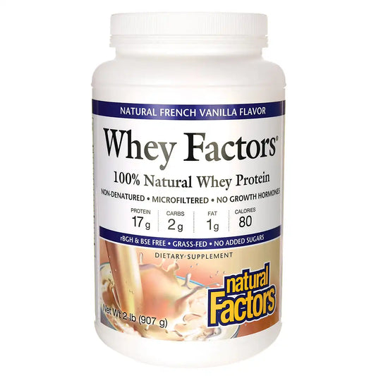 Whey Factors Grass Fed Whey Protein - Natural French Vanilla
