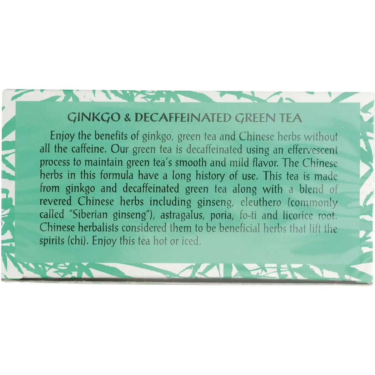 Ginkgo & Decaf Green Tea