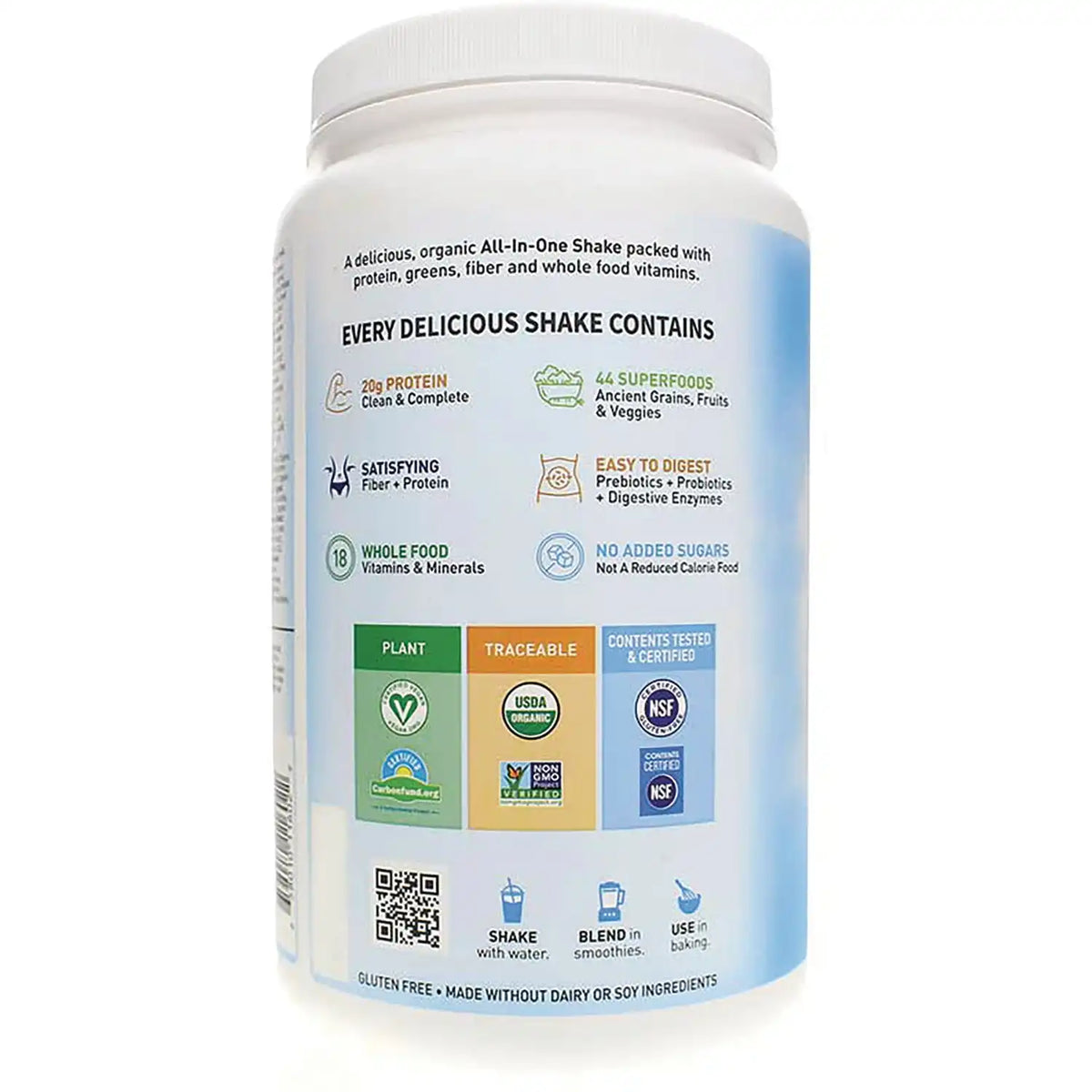 Raw Organic Meal Plant-Based - Vanilla