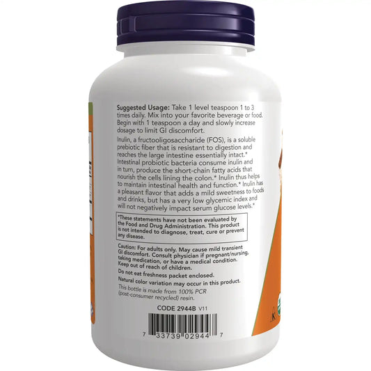 Certified Organic Inulin Prebiotic Pure Powder