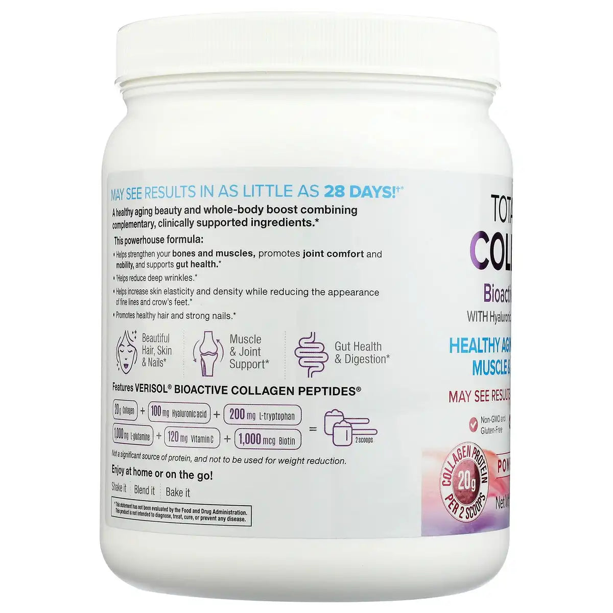 Total Body Collagen Bioactive Peptides - Pomegranate