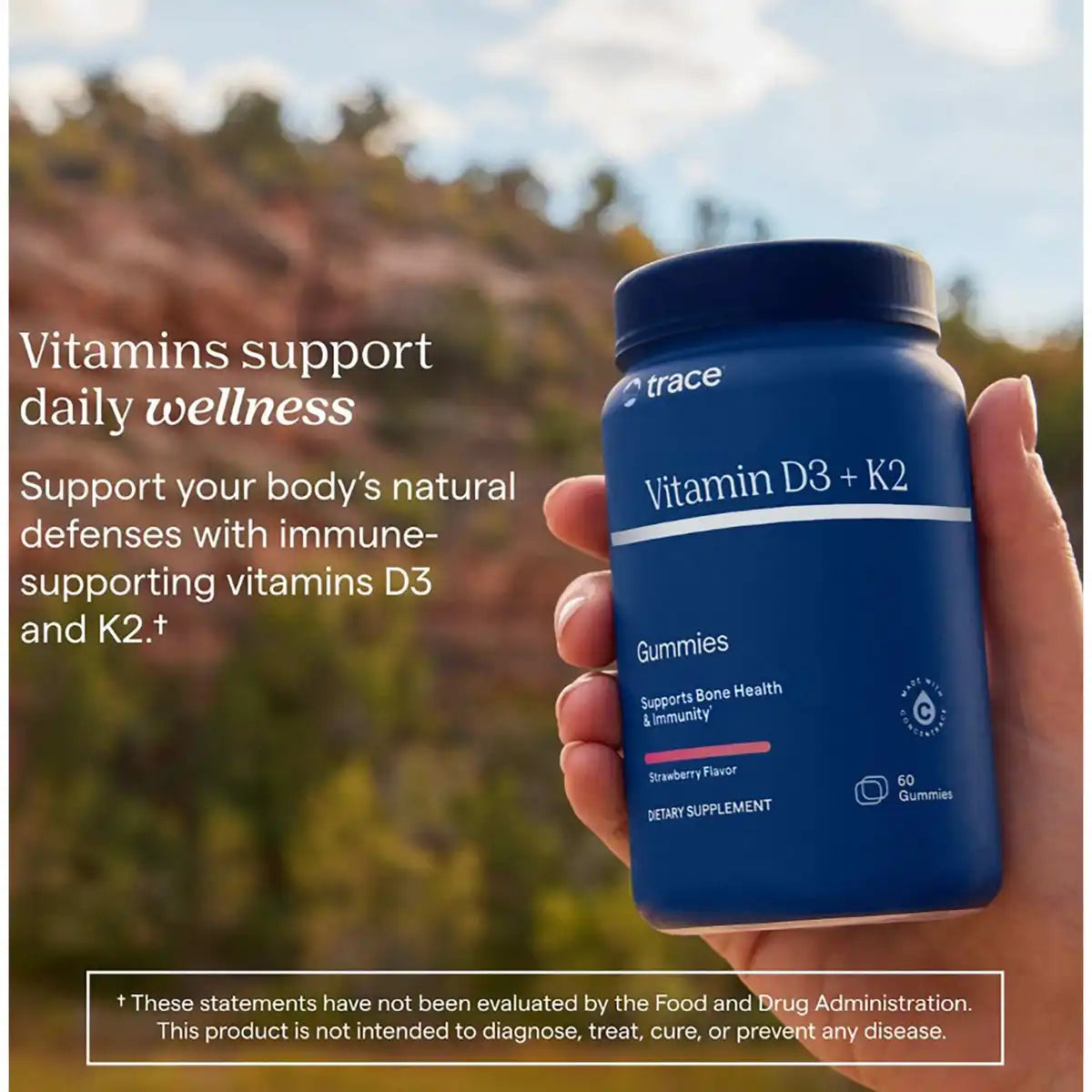Vitamin D3 + K2 Gummies - Strawberry