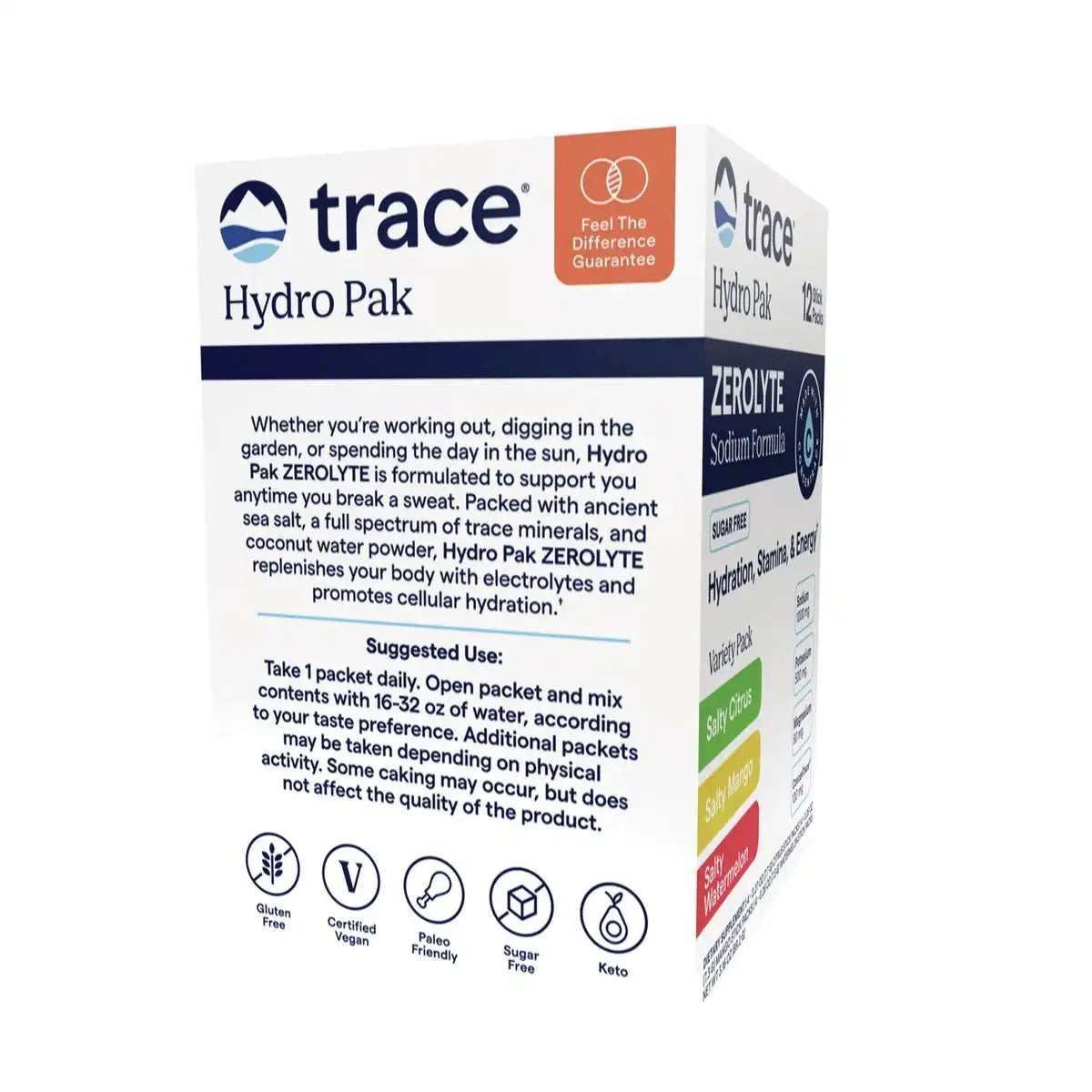 Hydro Pak ZeroLyte Sodium Formula Stick Packs - Variety Pack