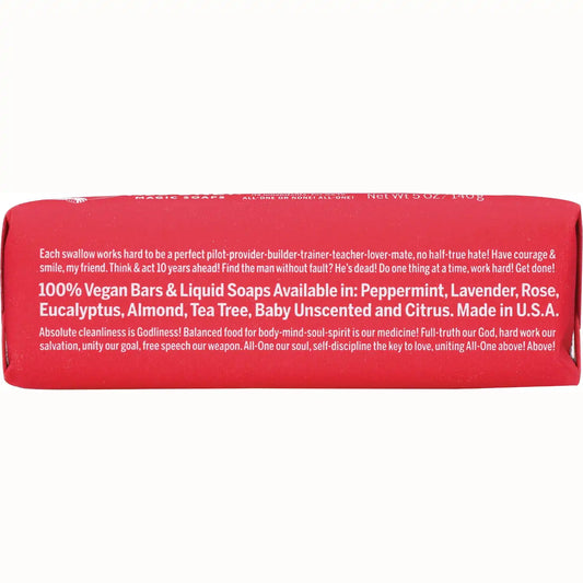 All-One Hemp Rose Pure-Castile Bar Soap
