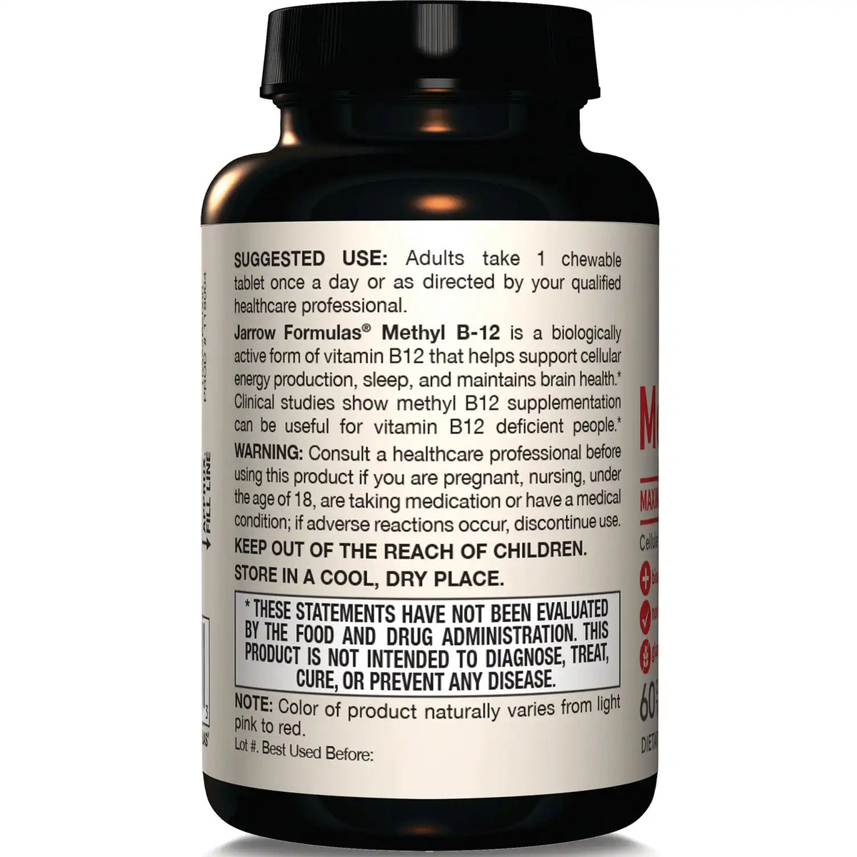 Vegan Methyl B-12 Maximum Strength - Cherry