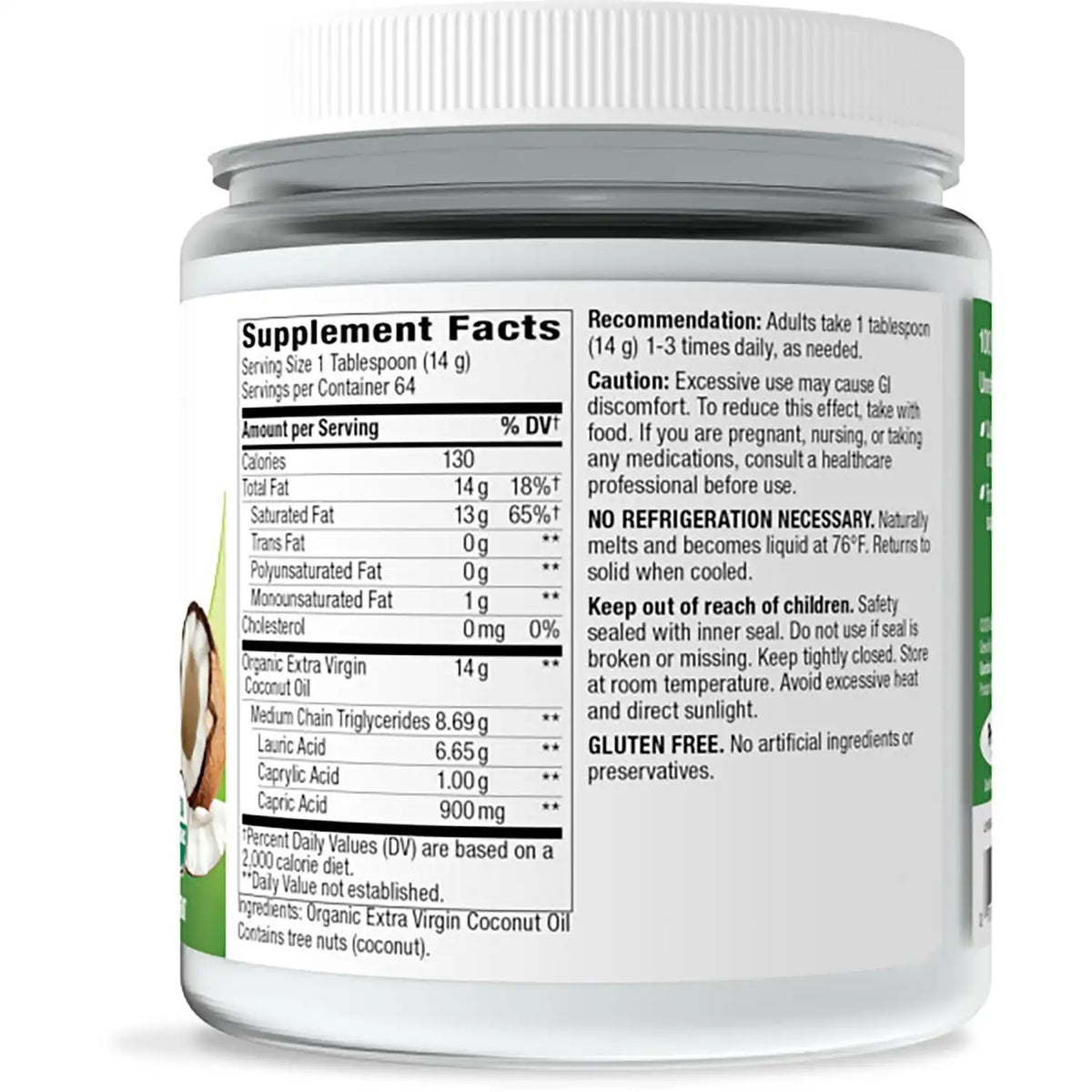 Organic Extra Virgin Coconut Oil