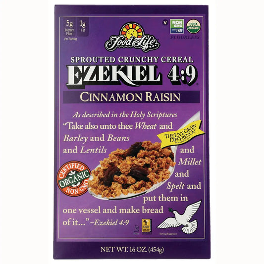 Sprouted Crunchy Cereal Ezekiel 4:9 - Cinnamon Raisin