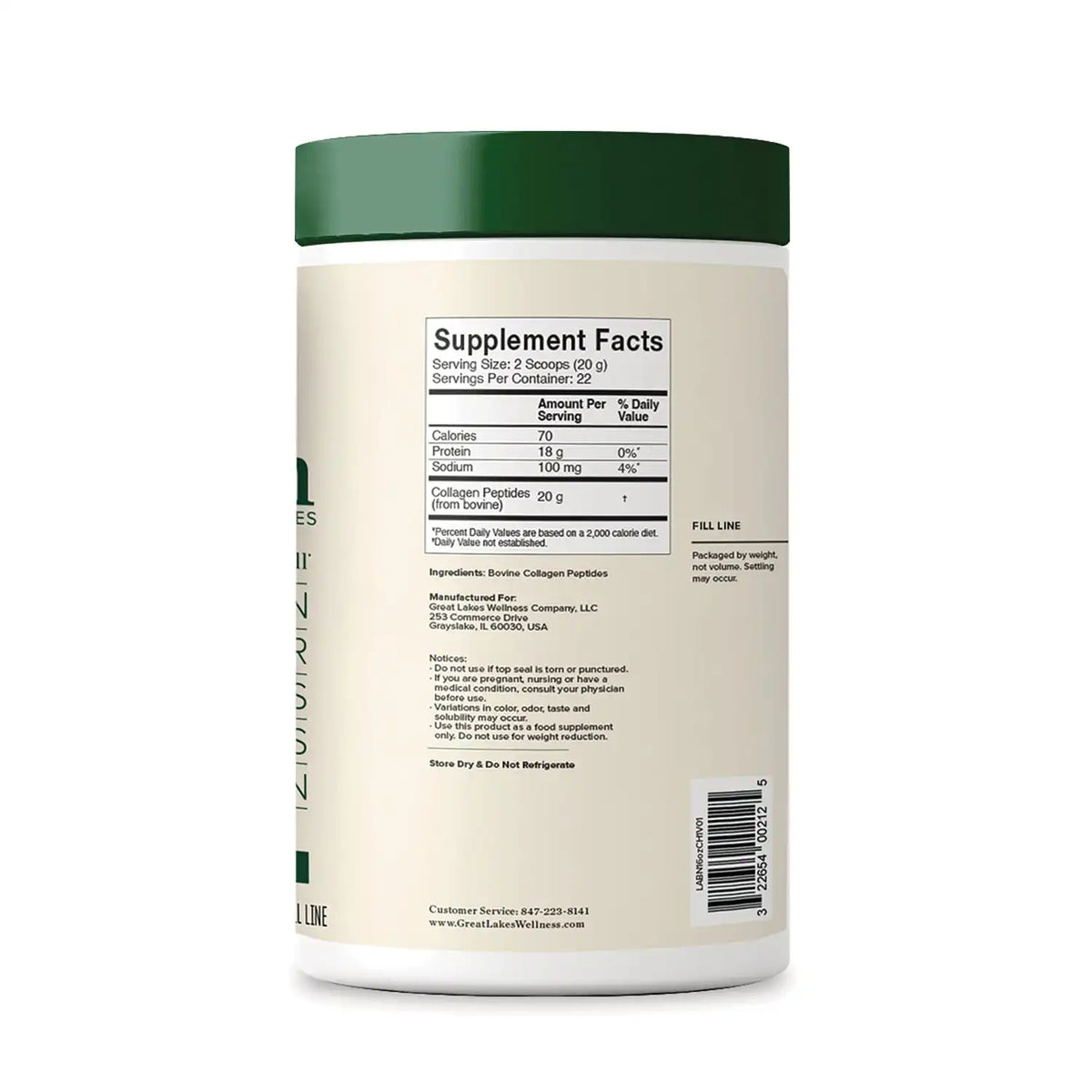 Grass-Fed Bovine Collagen Peptides - Unflavored