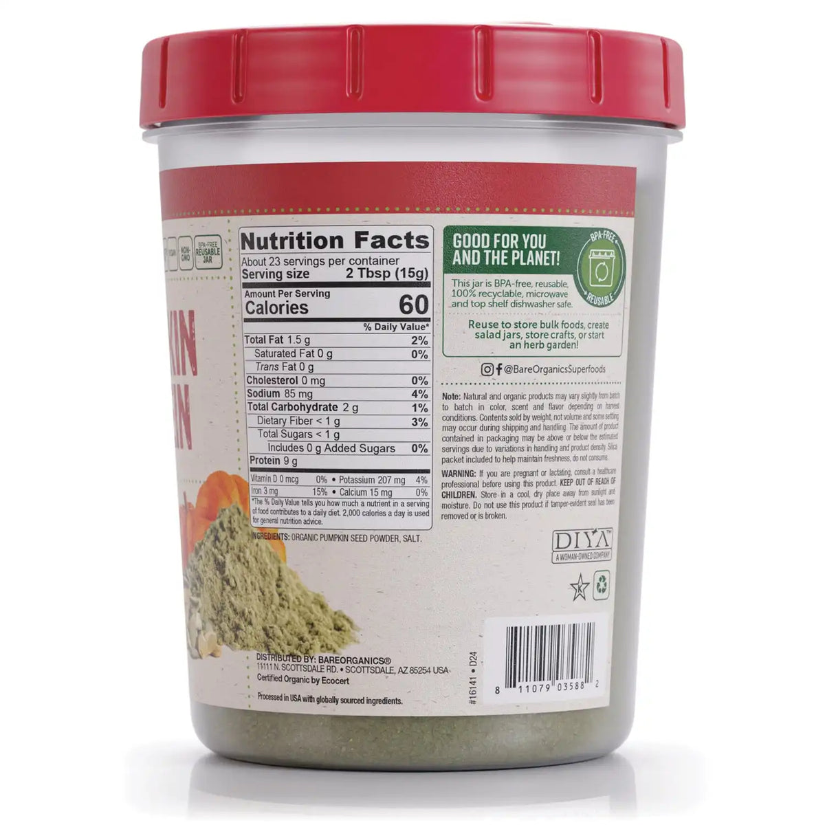 Roasted Organic Pumpkin Protein Powder