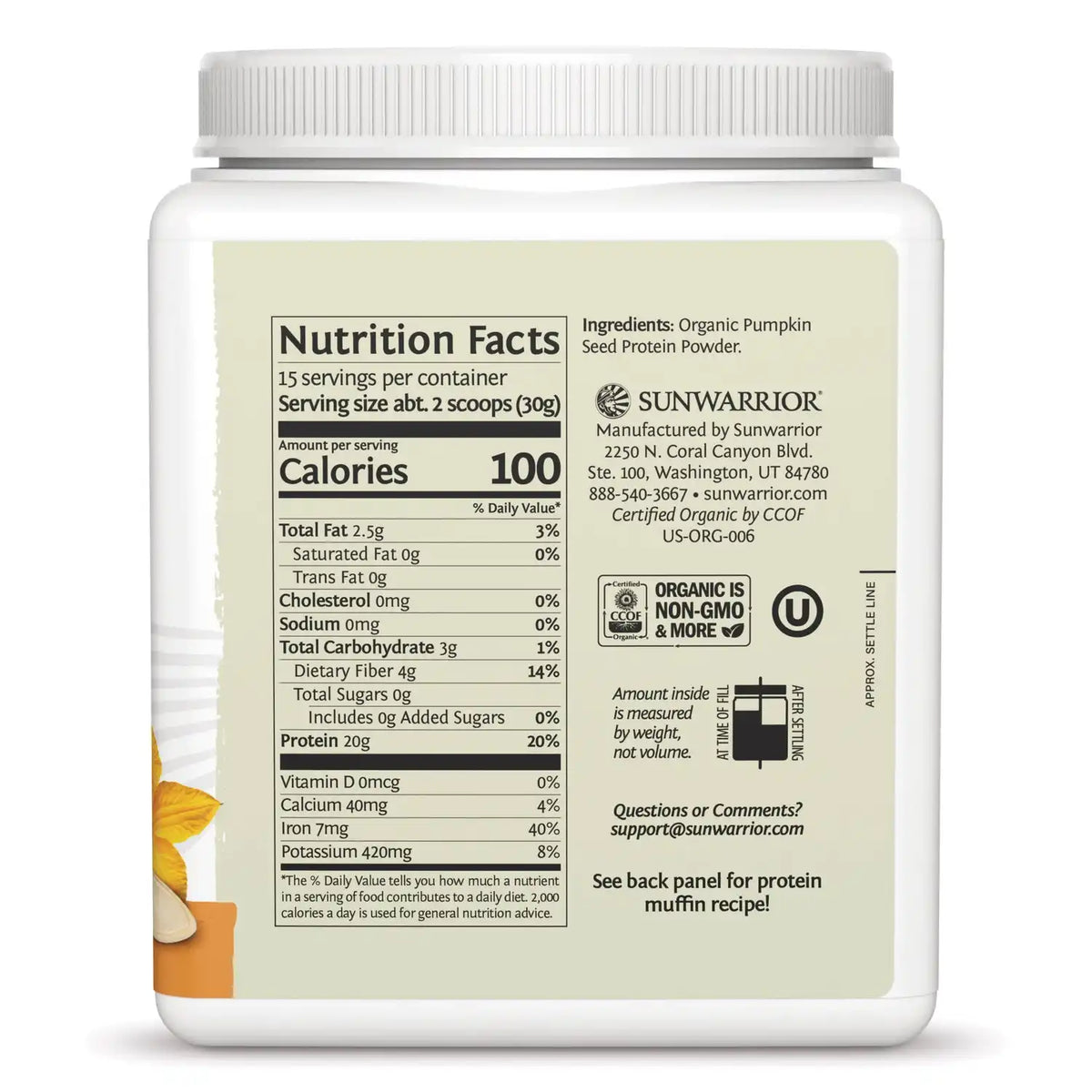 Harvest Organic Pumpkin Seed Protein Powder