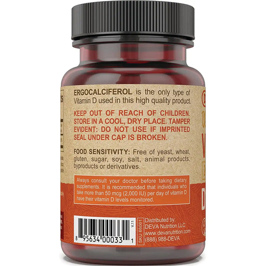 Vegan Vitamin D2 - Tiny Tablets