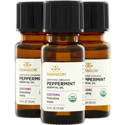 Certified Organic Peppermint Essential Oil - 3 Pack