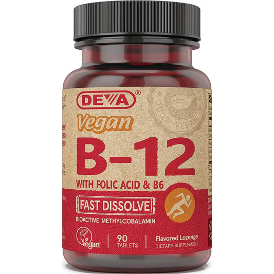 Vegan B12 with Folic Acid & B6 - Fast Dissolve