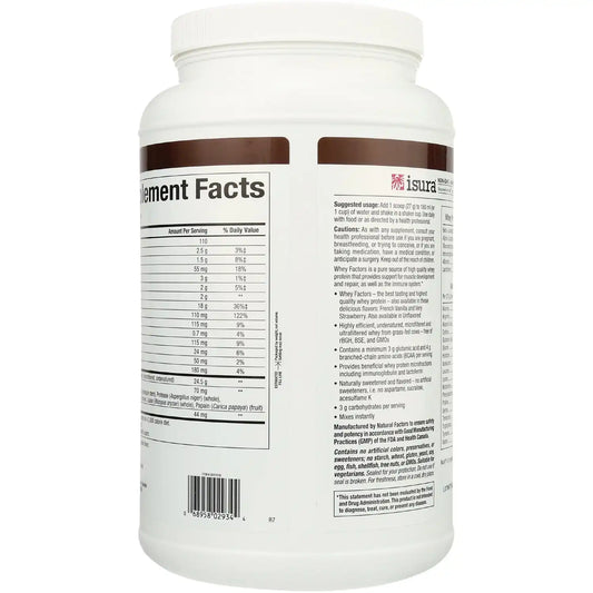 Whey Factors Grass Fed Whey Protein - Natural Double Chocolate