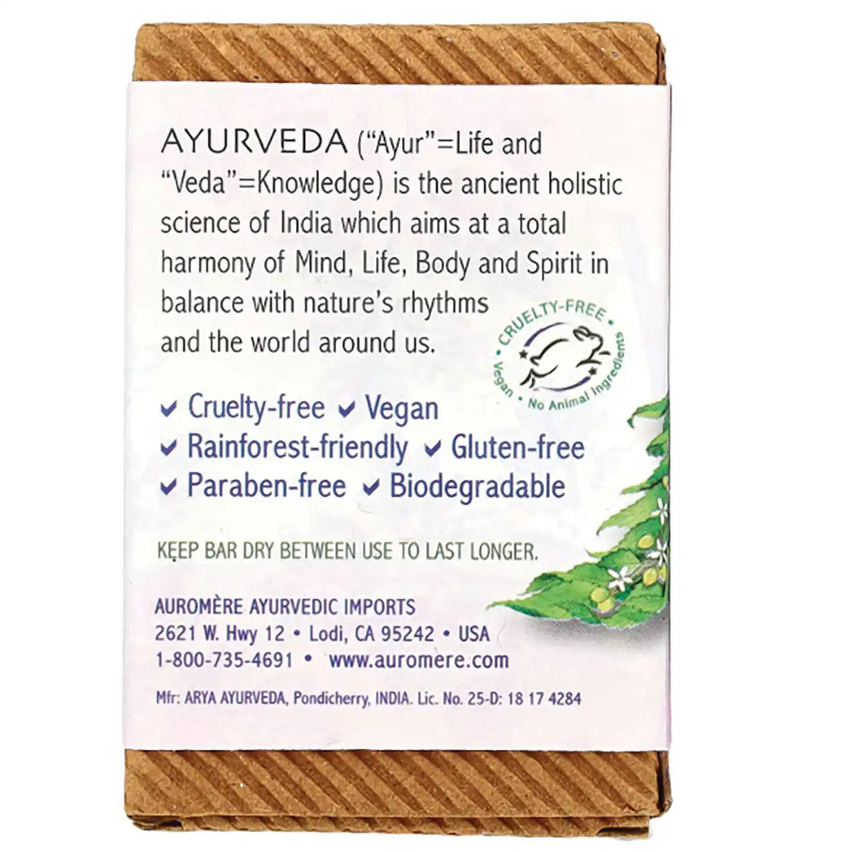Ayurvedic Bar Soap Himalayan Rose