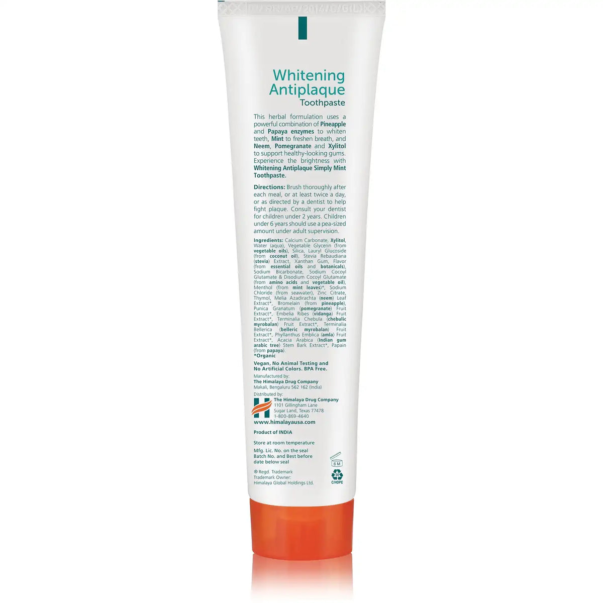 Botanique Whitening Complete Care Toothpaste - Simply Mint