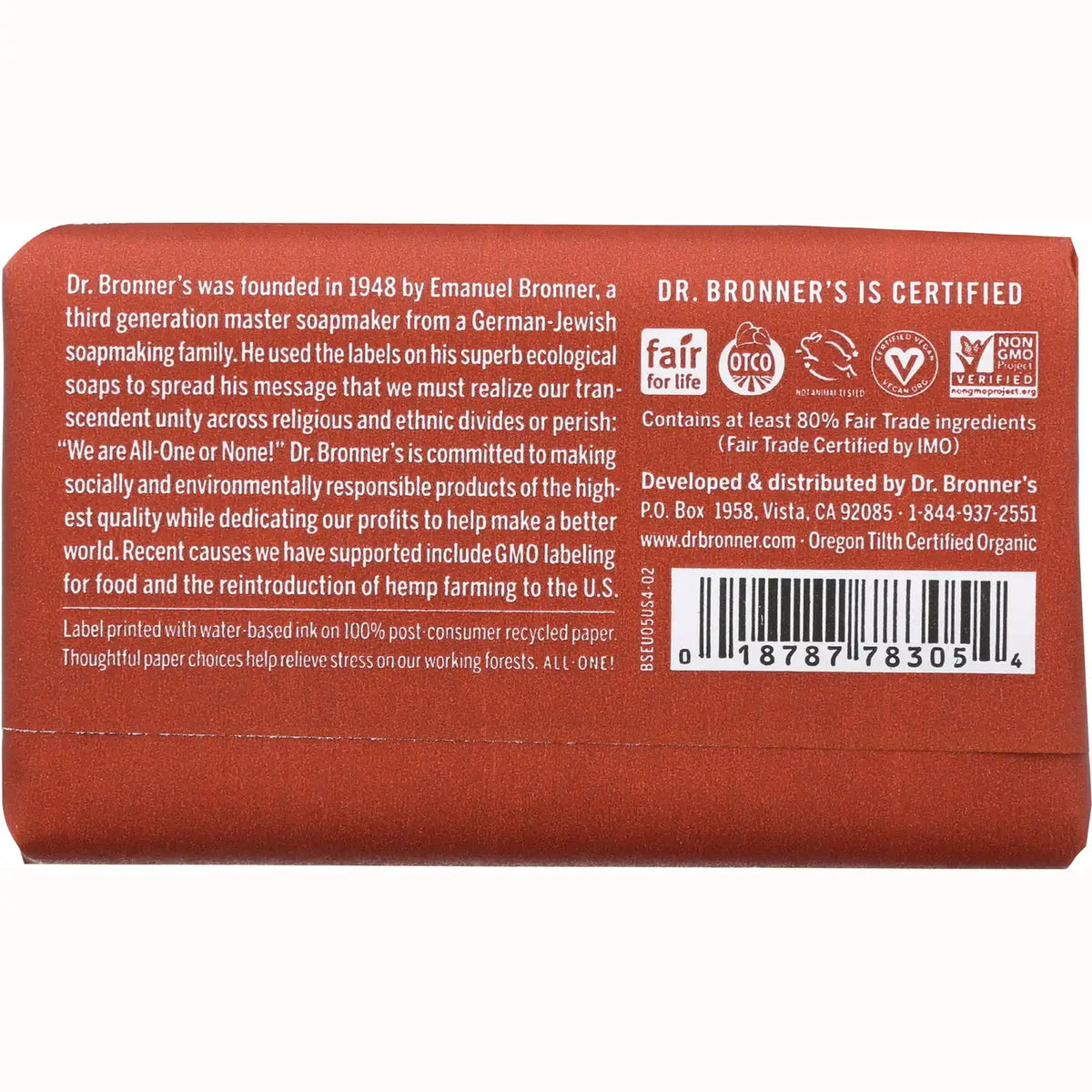 All-One Hemp Eucalyptus Pure-Castile Bar Soap