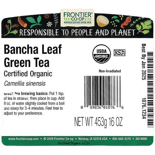 Organic Bancha Leaf Green Tea