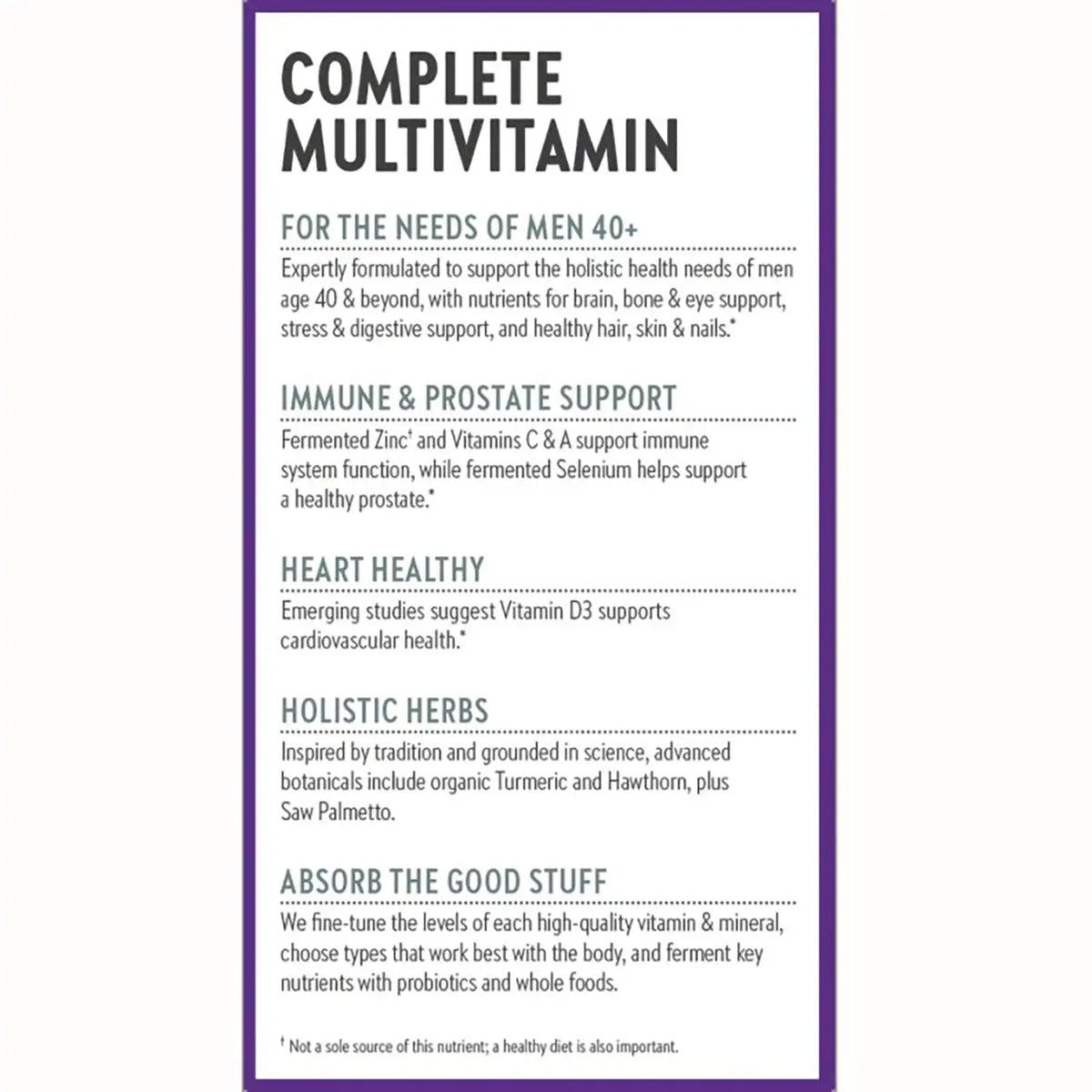 One Daily Every Man's Multivitamin 40+