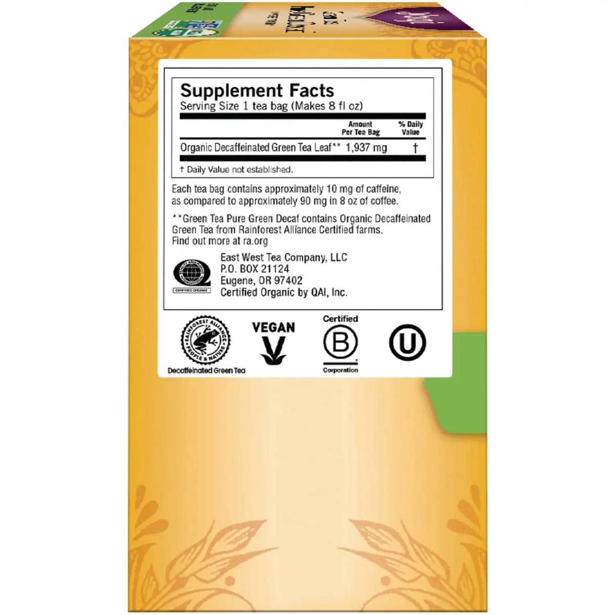 Green Tea Pure Green Decaf