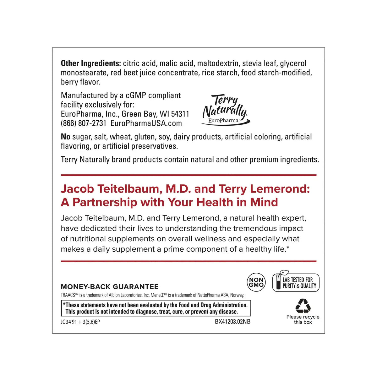 Terry Naturally Energy Revitalization Drink Mix - Berry Punch