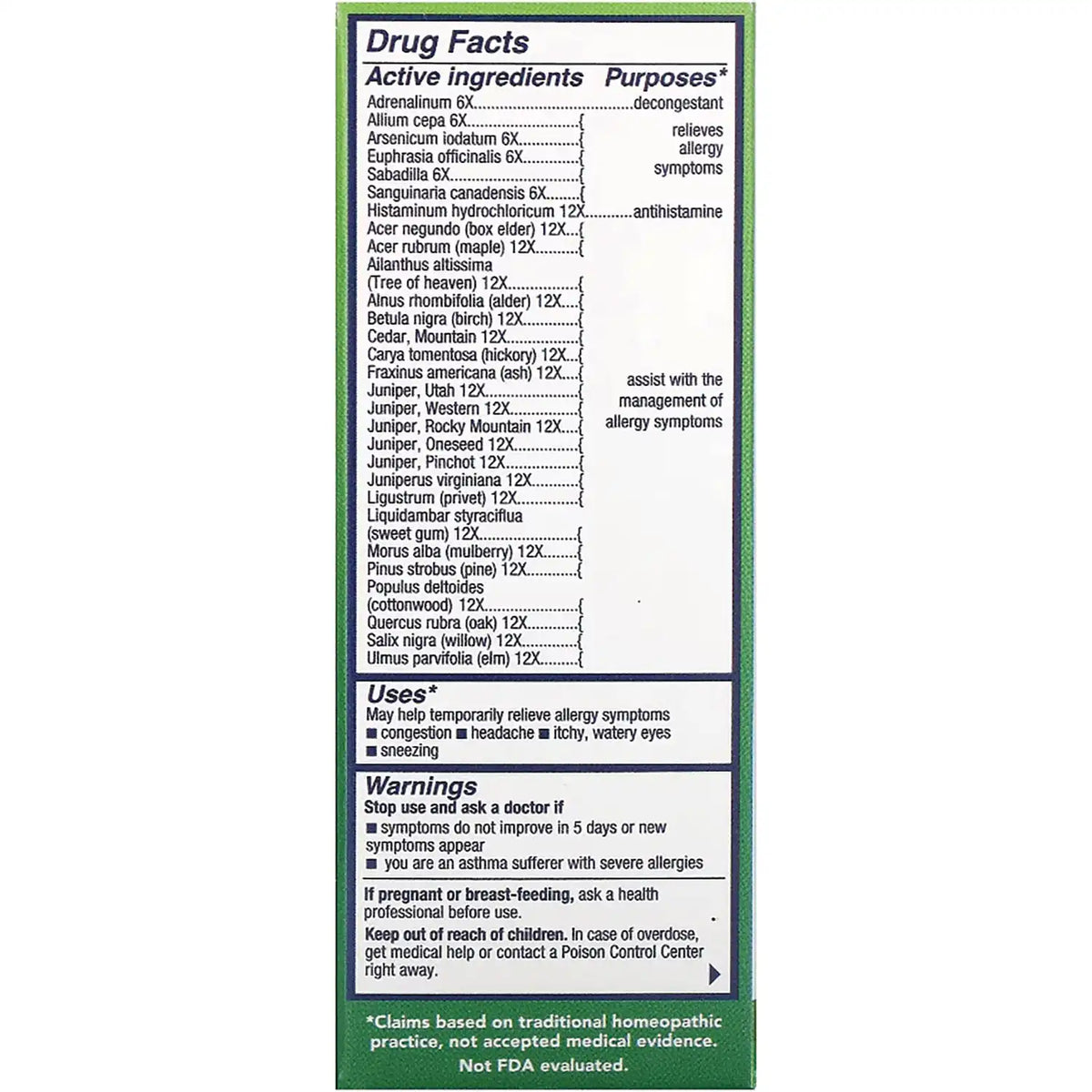 Tree Pollen Allergy Treatment