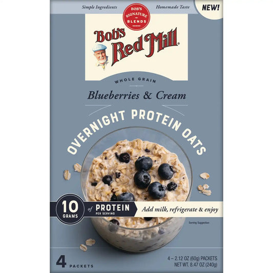 Overnight Protein Oats - Blueberries & Cream