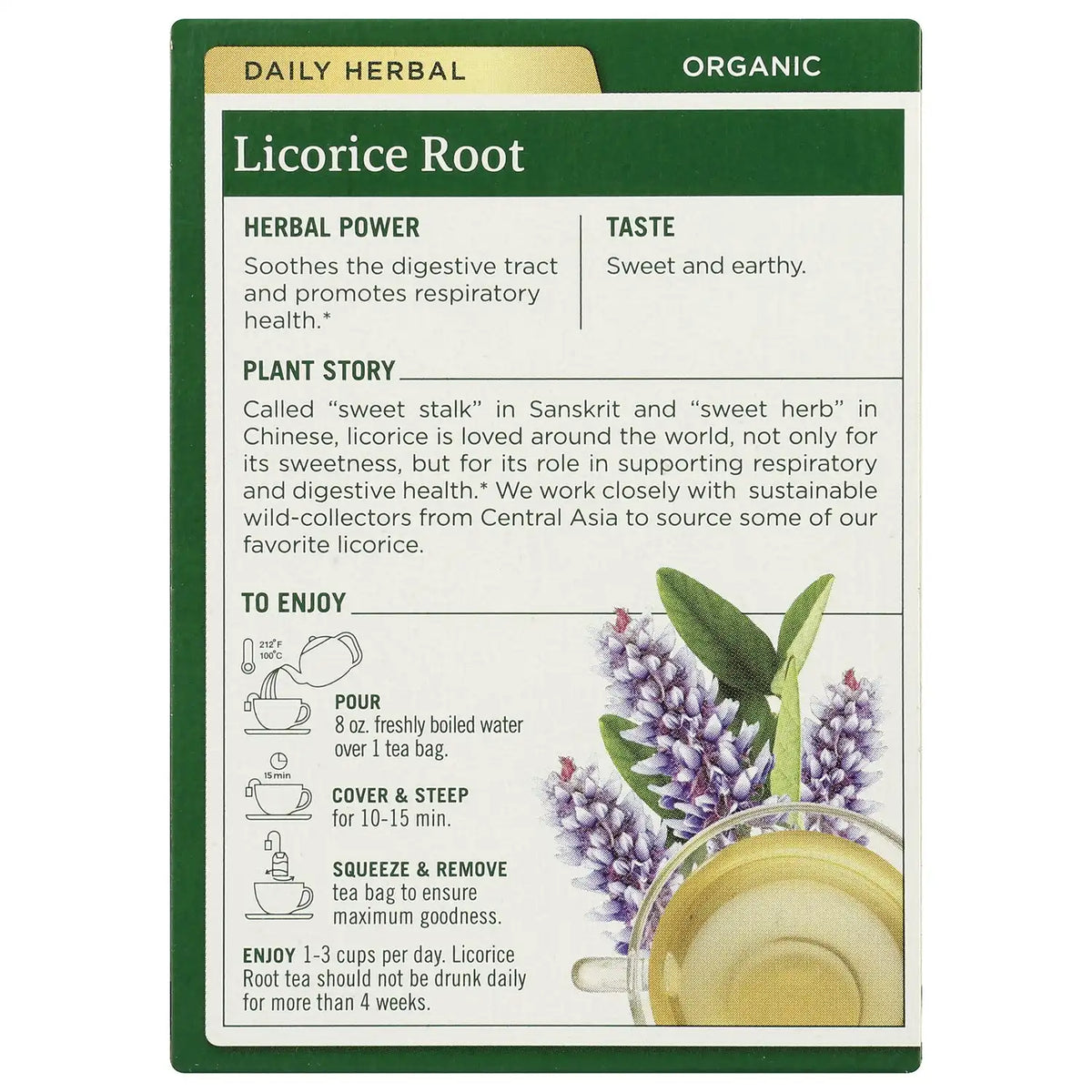 Organic Licorice Root Tea