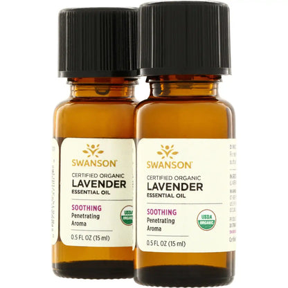 Certified Organic Lavender Essential Oil - 2 Pack
