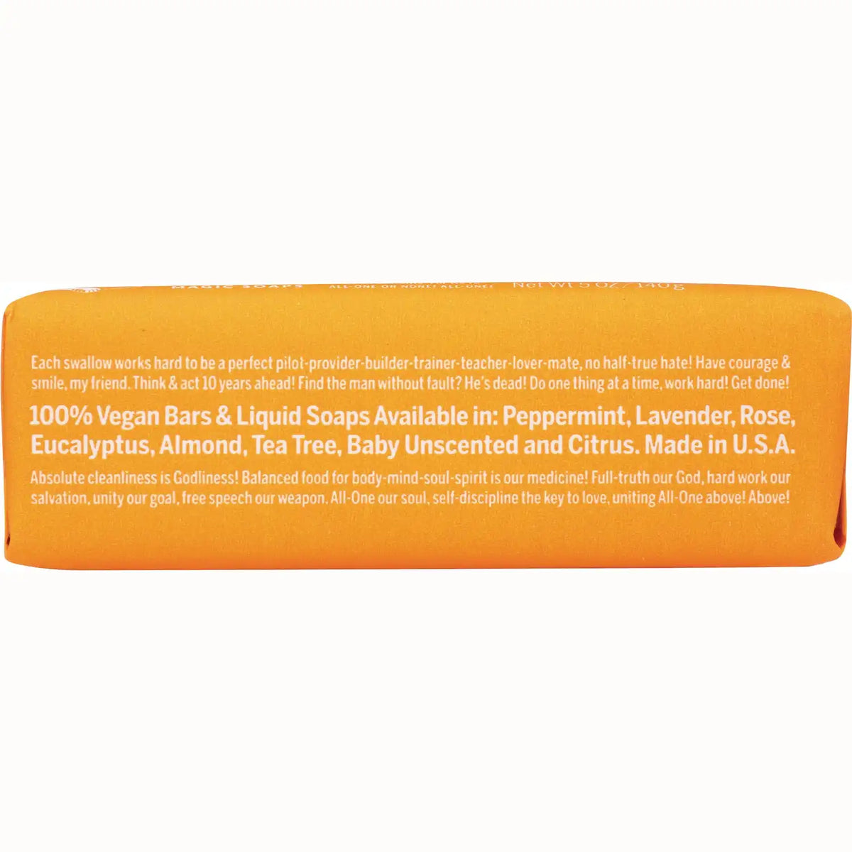 All-One Hemp Citrus Pure-Castile Bar Soap