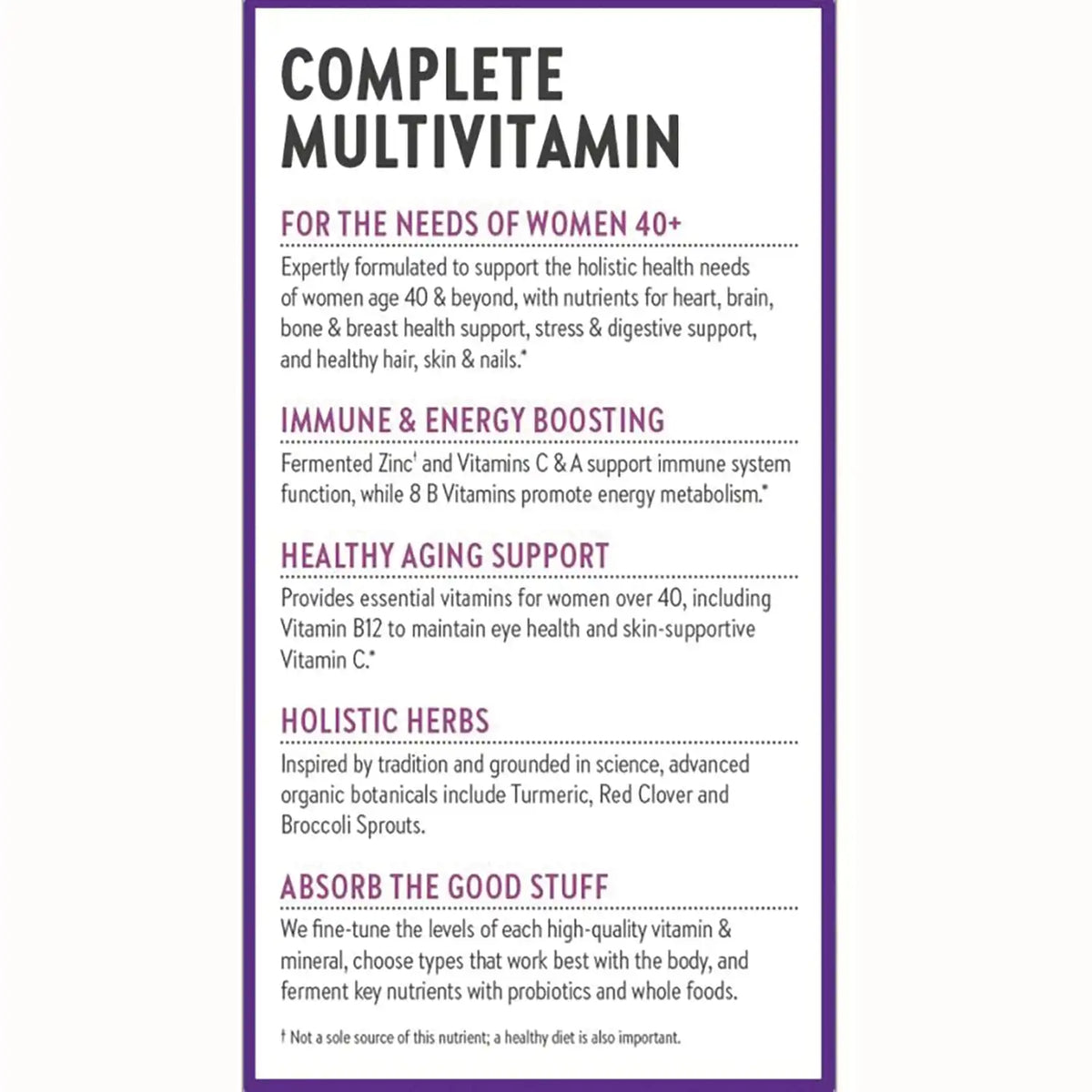 One Daily Every Woman's Multivitamin 40+