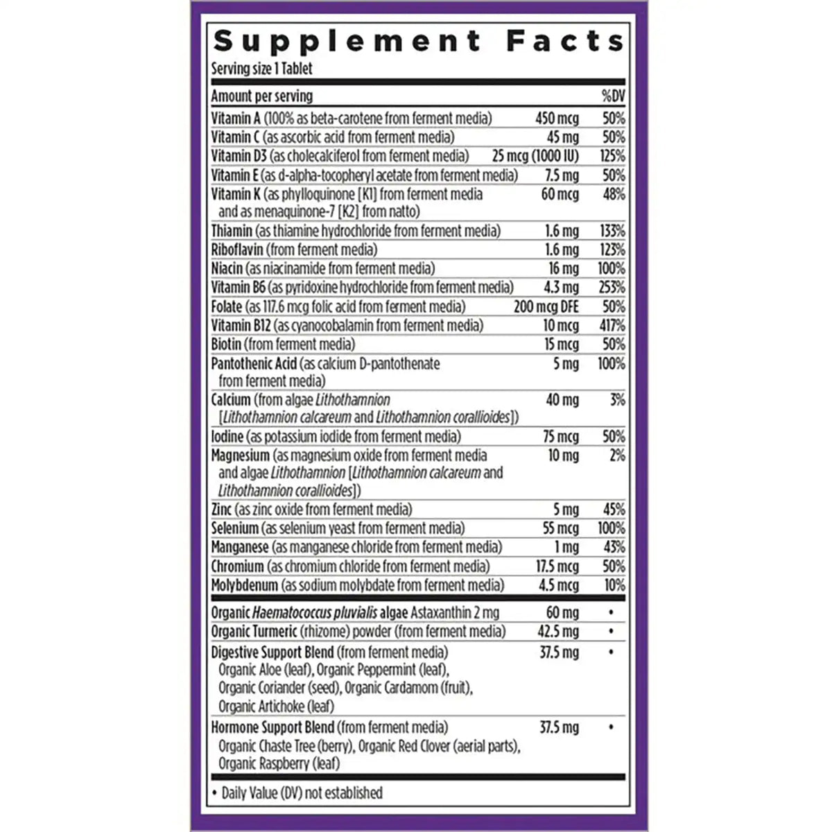 One Daily Every Woman's Multivitamin 55+