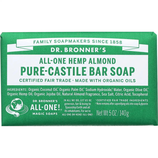 All-One Hemp Almond Pure-Castile Bar Soap